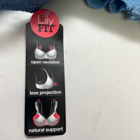 Women’s Lilyette Comfort Lace Minimizer Bra 38C, Blue Sky Ahead New With Tags! - Picture 8 of 9